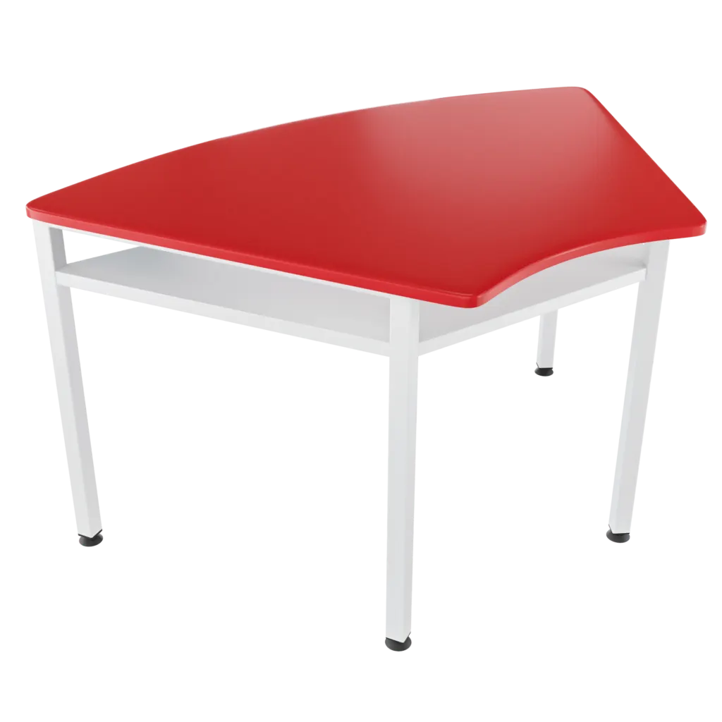 Pupitre Trapezoidal con portalibros superficie plástica
