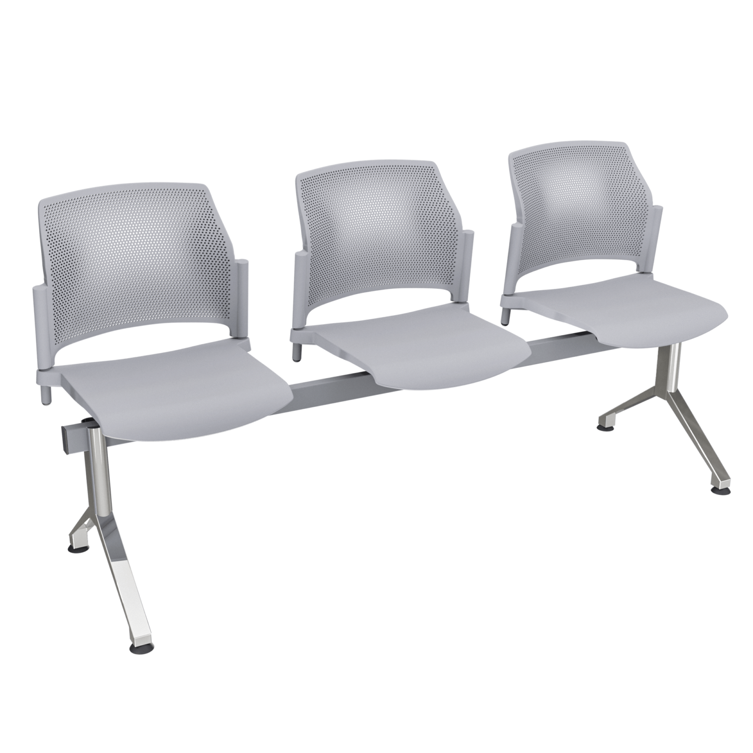 Tandem 3P Zyle base Delta – gris mate chrome – gris