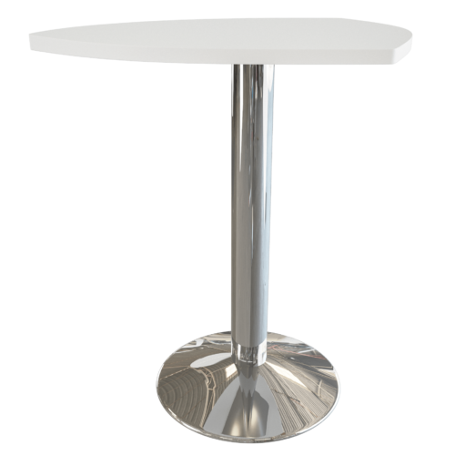 Mesa gota auxiliar – cromo – blanco V2